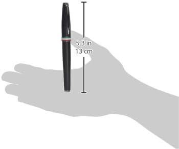 Monteverde USA Aldo Domani Italia Fountain Pen Matte Black - Flex Nib - Luxury Writing Pen - Italian Design - JoWo Stainless Steel Nib - Smooth Ink Flow - Refillable - Gift Box Included