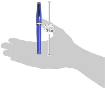 Monteverde USA Aldo Domani Italia Fountain Pen Exotic Blue - Broad Nib - Luxury Writing Pen - Italian Design - JoWo Stainless Steel Nib - Smooth Ink Flow - Refillable - Gift Box Included