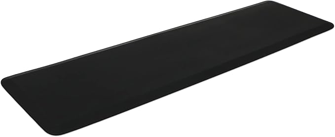 NewLife by GelPro Professional Grade Anti-Fatigue Kitchen & Office Comfort Bio-Foam Mat with non-slip bottom for health & wellness, 20X72, Midnight (104-00-2072-1)