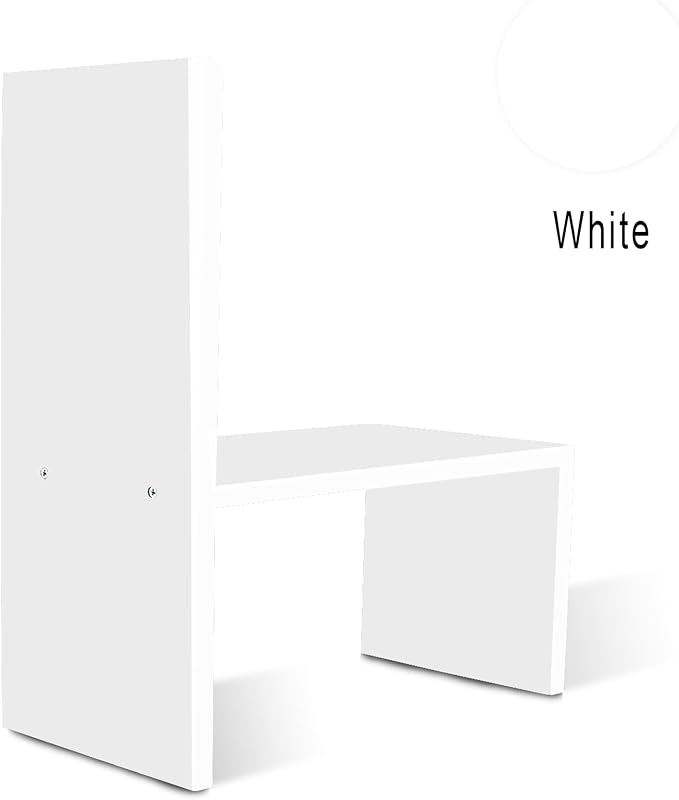 Jerry & Maggie - Desktop Organizer Office Storage Rack Adjustable Wood Display Shelf | Birthday Gifts - Toy - Home Decor | - Free Style Rotation Display - True Natural Stand Shelf (White) | Wooden Desk Organizer, Cute Dorm & Cubicle Decor. Stores Makeu...