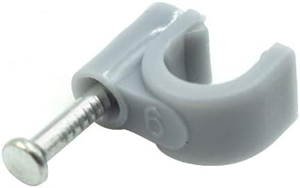 1/4" Half Clamp J-Hook with Nail for Pex Tubing Pipe Support | 200pcs