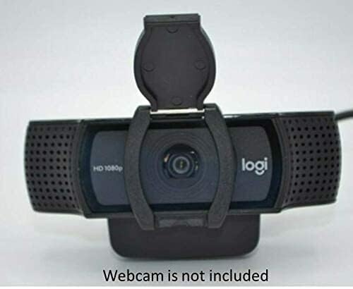 Webcam Privacy Shutter (Lens Cap, Hood Cover) Compatible with Logitech Webcams: Fits C920, C920x, C922, C922x, C930e, 1080P Pro Stream