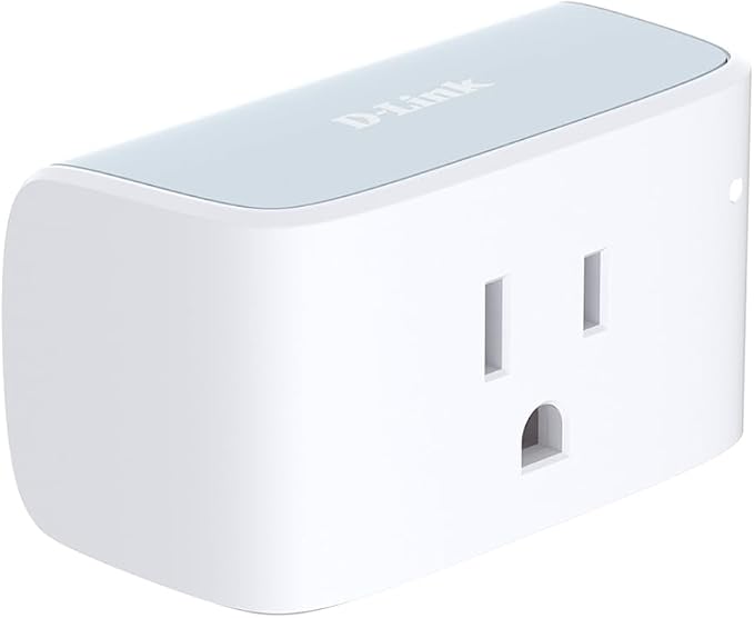 D-Link PM-01M Wi-Fi Smart Plug, Aquila PRO AI & Matter Supported, Compact Design, 15A/1800W Max, Energy Monitoring, Easy Bluetooth Setup, Works with Alexa & Google Home, Flame-Retardant, UL Certified