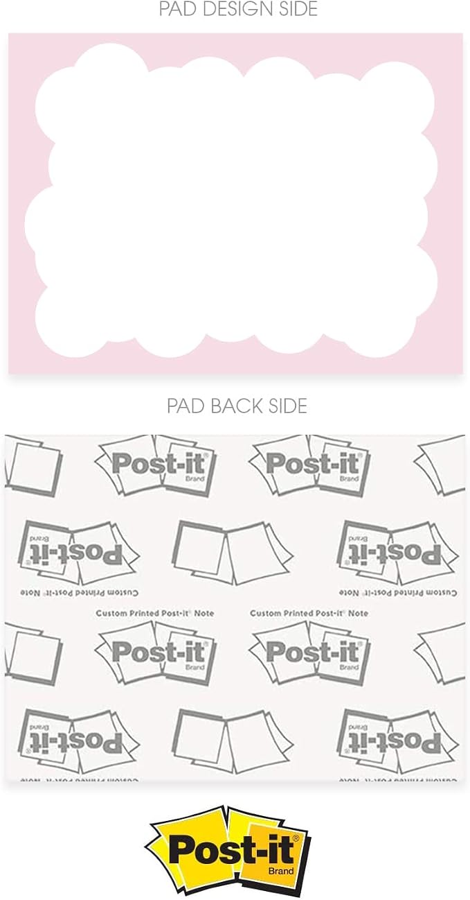Word Bubble Sticky Note Assortment / 4" x 3" Vibrant Repositionable Sticky Notes/Set of 6 Colorful Speech Bubble Pads/Made in The USA