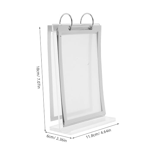 CHILDWEET Acrylic Flip Card Display Stand for Table Menu Holders Calendar Cards Freestanding Sign Rack for Restaurant Desktop