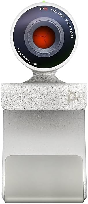 Poly Studio P5 Professional Webcam (Plantronics) - 1080p HD Laptop Camera for Video Conference & Distance Learning - Monitor & Tripod Mount - Privacy Shutter-Works w/Teams (Certified), Zoom(Certified)
