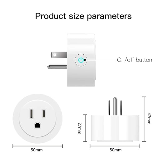 MoesGo Smart WiFi Power Dimmer Plug, 2.4 GHz WiFi Brightness Adjust Timer Socket for Dimmable CFL, LED and INC, Tuya Smart Life App Remote Control, Compatible with Alexa and Google Home, White