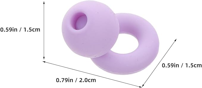 Reusable Silicone for Sleeping and Hearing Protection, Noise Cancelling with Single Flange Design, Soft Noise Reduction for Travel, Work, and Sleep – 1 Pair Purple