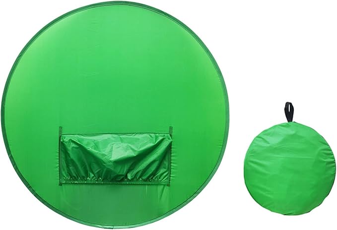 Portable Green Screen Chair,56 in Greenscreen Backdrop,Collapsible Small Green Background for Photography Streaming Gaming Photo Zoom Video Chats and Meeting, NOENNULL7fzanvh5c4