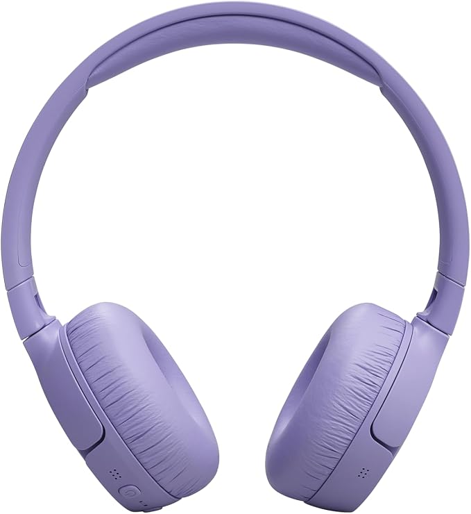 JBL Tune 670NC - Adaptive Noise Cancelling with Smart Ambient Wireless On-Ear Headphones, Up to 70H Battery Life with Speed Charge, Lightweight, Comfortable and Foldable Design (Purple)