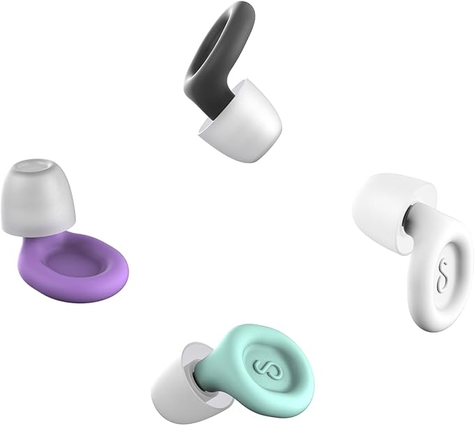 Soundary Ear Plugs for Sleep, Noise Cancelling Earplugs for Side Sleepers, Ultra-Soft, Pain-Free, Stay Put All Night, 26dB (SNR) Noise Reduction Earbuds for Focus,Travel,Tinnitus Relief & Ringing Ears