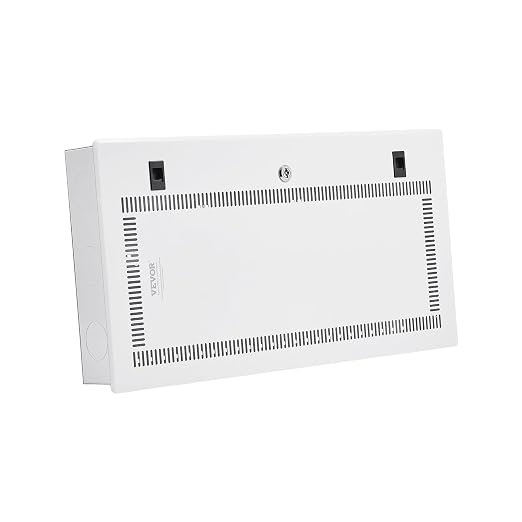VEVOR Structured Media Enclosure, 9-Inch, Recessed in-Wall Media Box with Cover, Wall-Mount Cable Management Box Kit, Structured Wiring Multi-Media Cabinet, Cold-Rolled Steel, for TV Home Theater