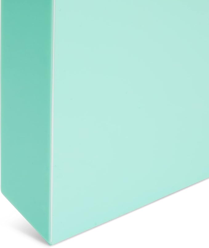 Okuna Outpost Magnetic File Holder - Space-Saving Wall File Organizer - Refrigerator & Cabinet Mail Organizer - Whiteboard Magnetic Folder Holder - Mint - 10 x 13 in - Pack of 2