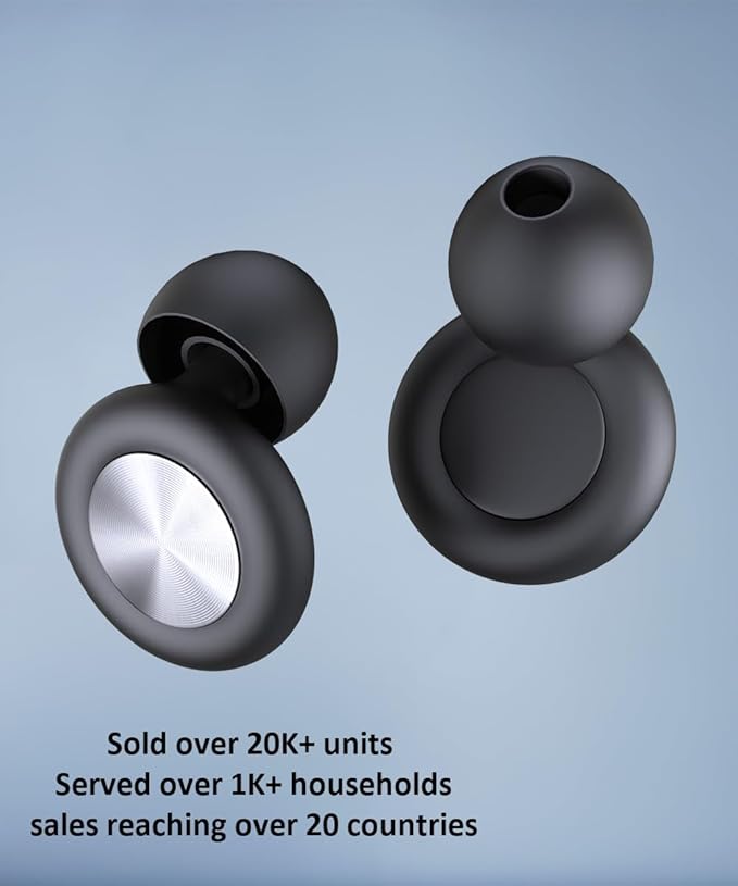 Concert Ear Plugs for Sleeping Noise Cancelling EarPlugs Reusable Ear Protection for Musicians,Rave,Focus,Moto and Sleep 25dB Silicone Earplugs Noise Reduction 8 Pair Ear Tips (XS/S/M/L) Black