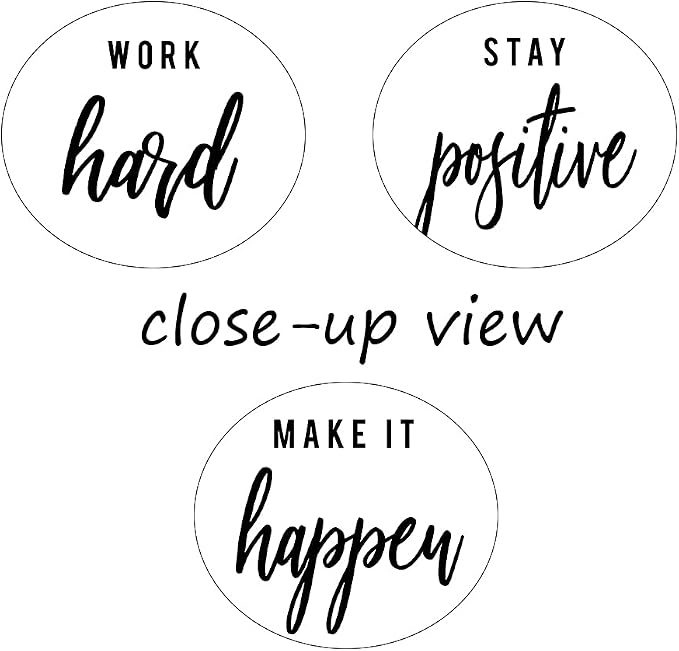 3 Piece Inspirational Wall Art, White Motivational Mindset Picture, Quote Work Stay Make It Canvas Print for Office Decor, Triptych Entrepreneur Poster Framed Artwork for Gym Wall Decor (48" Wx24 H)