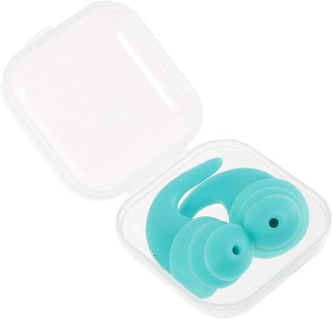 Silicone Noise Reduction and Studying Comfortable Soft Earbuds with Pressure Design Green for Noise Canceling and Focus Enhancement