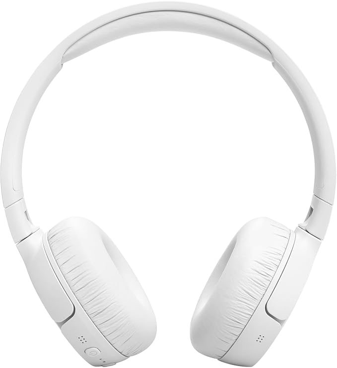 JBL Tune 670NC - Adaptive Noise Cancelling with Smart Ambient Wireless On-Ear Headphones, Up to 70H Battery Life with Speed Charge, Lightweight, Comfortable and Foldable Design (White)