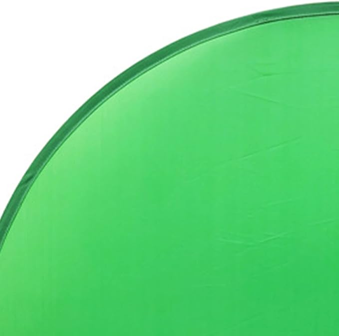 Round Green Screen Backdrop, 142cm Round Screen Backdrop Portable Green Screen Chair Background for Video Chats Video Conference Game Single Layer