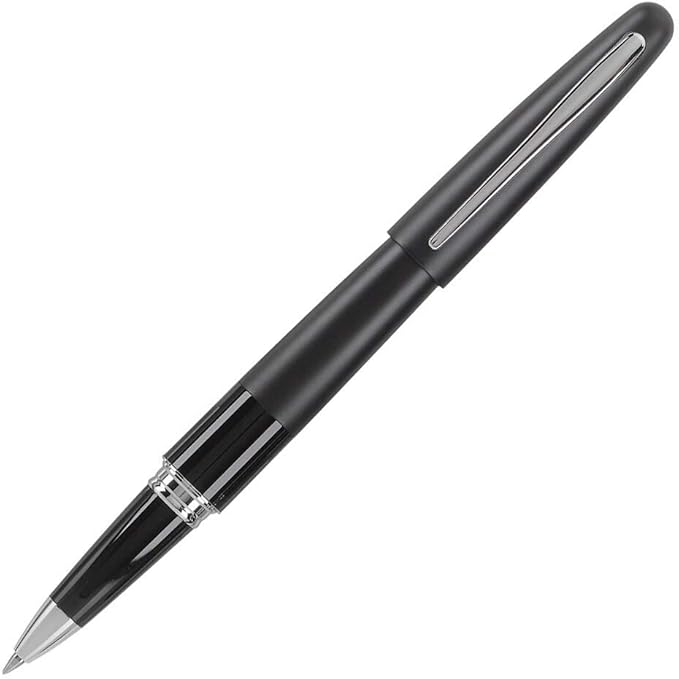 PILOT Metropolitan Collection Gel Roller Pen, Black Barrel, Classic Design, Fine Point, Black Ink (91207)