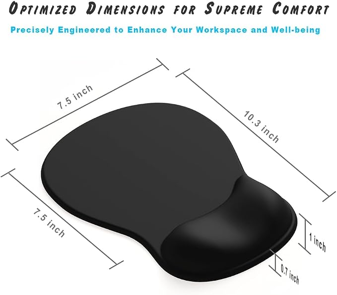 ErgoComfort Gel Wrist Rest Mouse Pad-Ergonomic Office Mousepad with Wrist Support-Non-Slip, Design Desk Accessories Mat for Home&Game Decor (08Aurora Borealis)