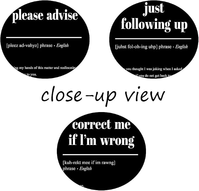 3 Piece Inspirational Canvas Wall Art, Quotes "Please Advise - Just Following up - Correct me if I'm Wrong" Motivational Print Pictures Office Decor, Framed Artwork for Home Wall Decor (48"Wx24" H)