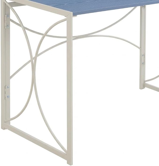 Blue Folding Desk with Compact Design, Lightweight, Ideal for Home and Office Settings, Durable Construction, Easy to Store