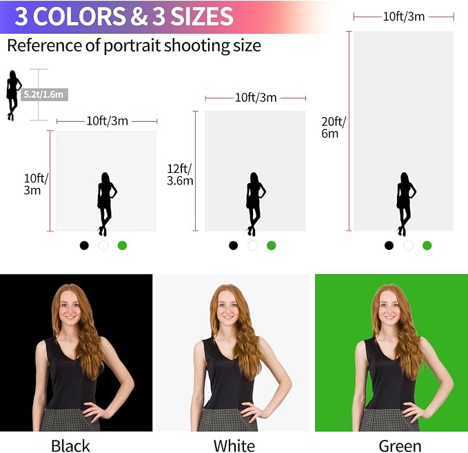 White Backdrop for Photoshoot, 10x10 ft Photo Backdrop Curtain Double-Side for Photography, Polyester Fabric White Background Screen for Photographic Studio Baby Picture Party Prop (Backdrop Only)