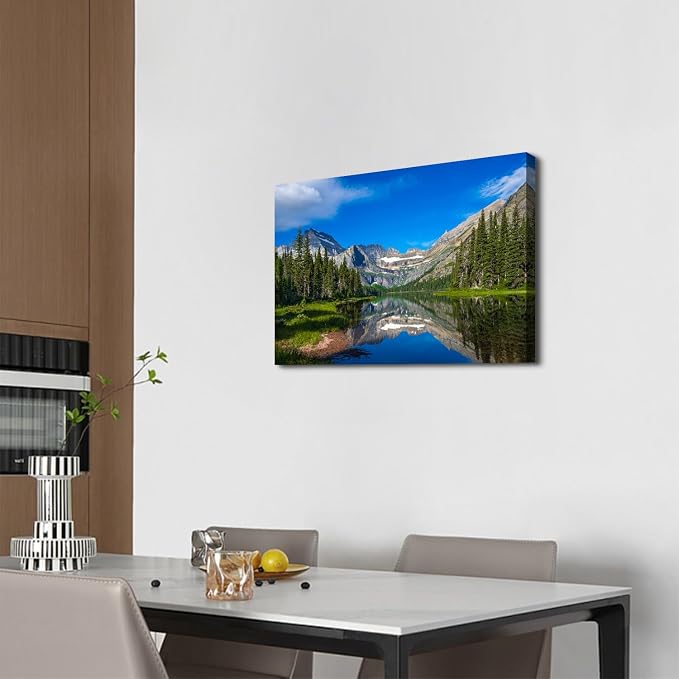 Nature Mountain Wall Art for Living Room Banff National Park Posters Colorado Mountains Pictures for Living Room Wall Decor Moraine Lake Landscape Canvas Painting Prints Artwork Home Decoration 16x24"