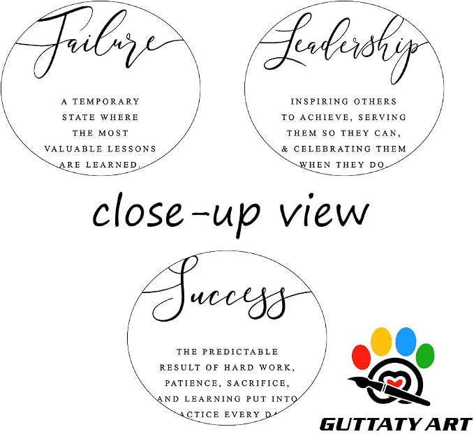 Office Wall Art - 3 Panel Motivational Canvas With Inspirational Quotes for Home Decor, Positive Entrepreneur Words Poster Frame for Company 20"x30"x3Pcs