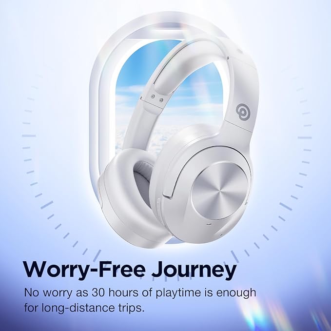 Upgrade Pro‑level Hybrid Active Noise Cancelling Headphones with HD Sound, Wireless Bluetooth Headphones Over The Ear Unequaled Comfort, Vivid Deep Bass, for Home Office Travel Birthday Gift Pcs