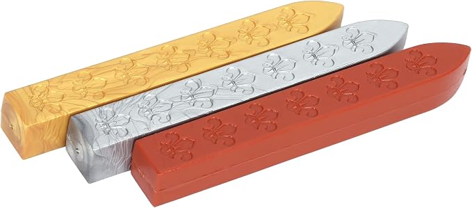 Yoption Wax Seal Stamp Kit, Bee & Honeycomb Sealing Stamp with Gold Red Silver Sealing Wax Sticks Gift Box Set for Invitations, Cards, Letters, Gift Idea