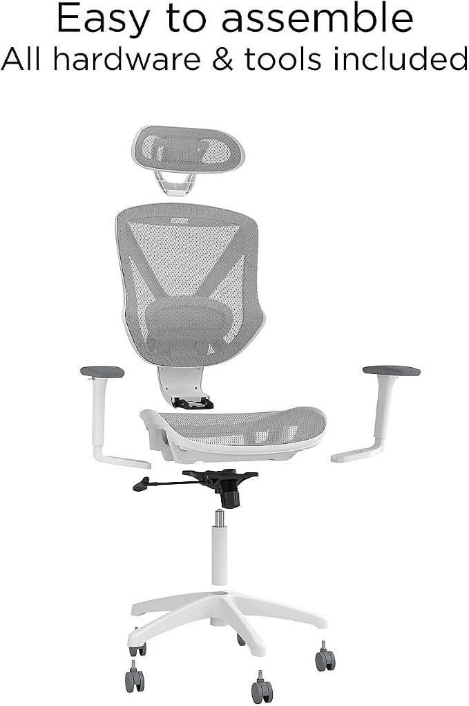 STAPLES Ergonomic Task Chair, Mesh, Ergonomic, Lumbar Support, Gray