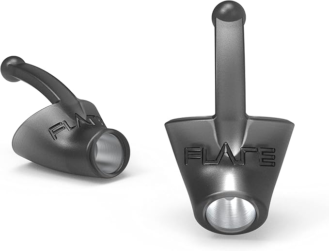 Flare Audio Calmer | Noise Reducing Ear Plugs Alternative | Silicone Reusable Ear Plugs for Noise Sensitivity, Focus and Travel | Ear Plugs for Noise Reduction (pro mini, Black)