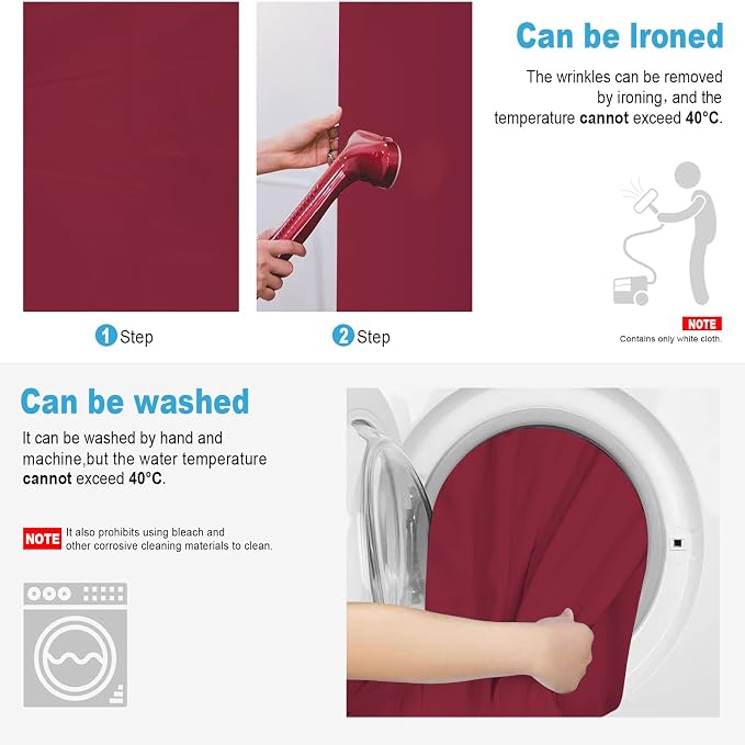 Burgundy Backdrop for Photoshoot, Professional Photo Backdrop Background Curtain for Product Photography, Portraits, Wedding, Party, Live Streaming Video Recording 8X10 FT (Background Only)