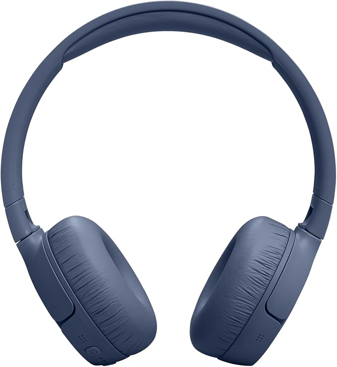 JBL Tune 670NC - Adaptive Noise Cancelling with Smart Ambient Wireless On-Ear Headphones, Up to 70H Battery Life with Speed Charge, Lightweight, Comfortable and Foldable Design (Blue)
