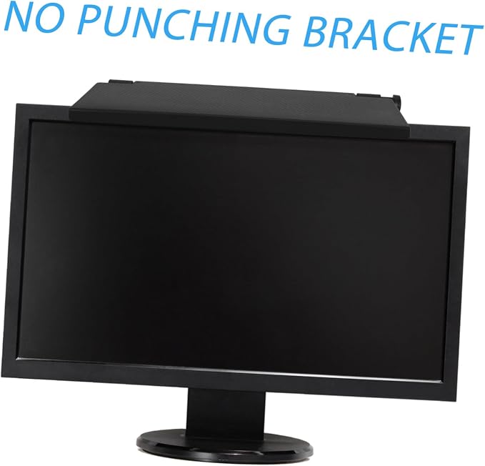 ARTIBETTER Sturdy Tv Top Shelf Monitor Stand Organizer for Router and Remote Control Storage Floating Screen Rack for Office and Living Sleek Modern Computer Screen Holder Rack