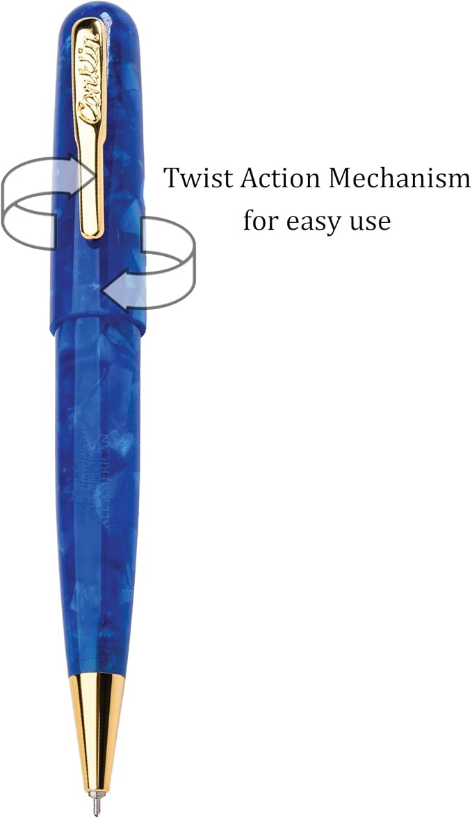 Conklin All American Gel Pen Lapis Blue | Luxury Gel Pen with Refillable Ink | Elegant Design, Smooth Writing, Premium Quality