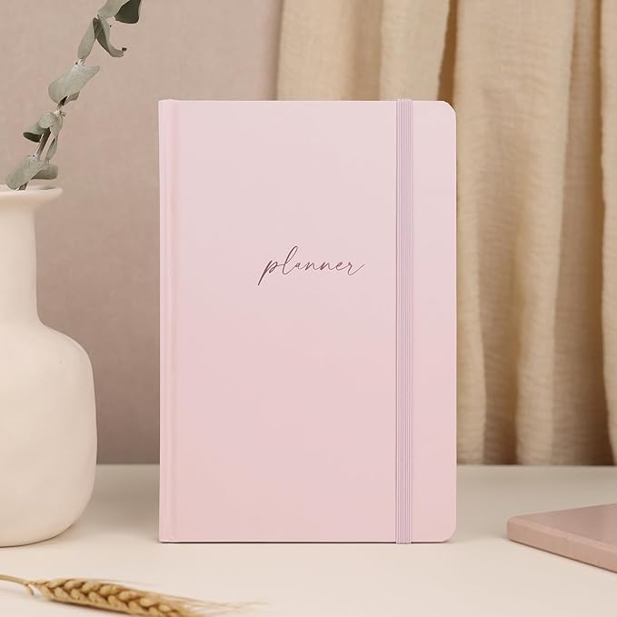 2026 Planner - Undated Monthly, Weekly & Daily Planner for Planning Your Success - To Do List, Habit Tracker, Hardcover, Aesthetic, Academic, Stylish School or Office Supplies (Pink, A5)