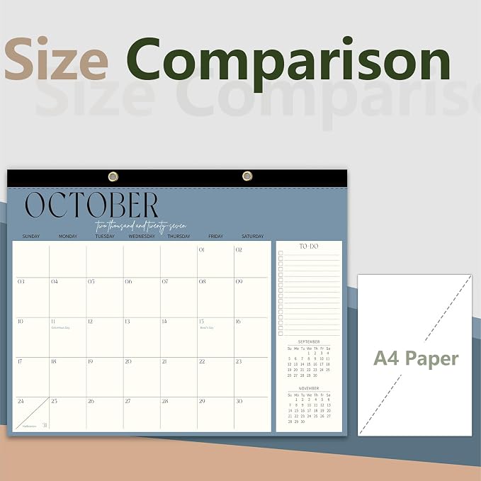 Guasslee Large Desk Calendar 2026-2027, 19-Month Large Hanging Desk/Wall Calendar From 2026 June-2027 December, 17" X 22" School Year Monthly Planner With Thick Paper For Office Home School Organizing