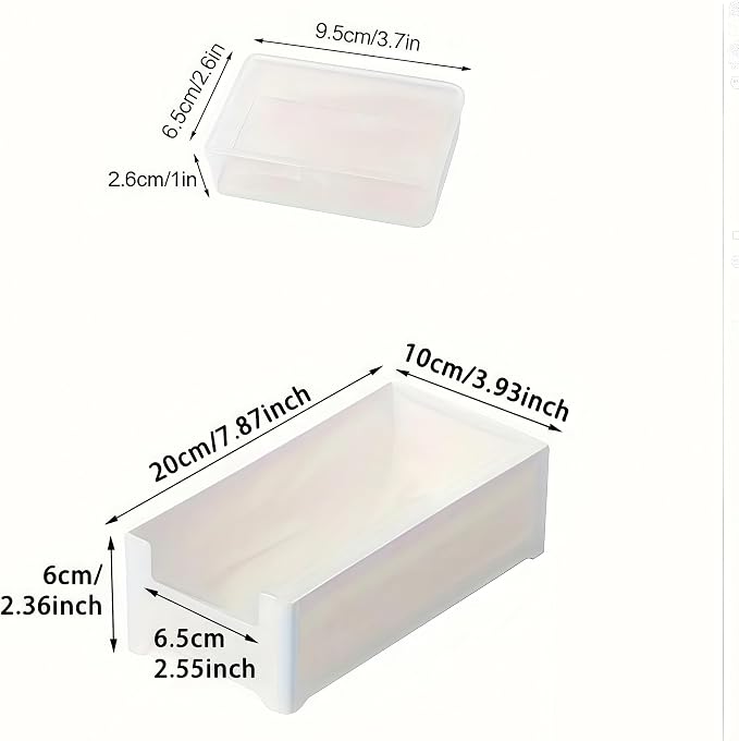 7 Grid Clear Cable Organizer Box with Switch for Desktop Cord Storage | Office desktop use, home wire sorting, stationery storage, detachable dividers, tidy cable arrangement