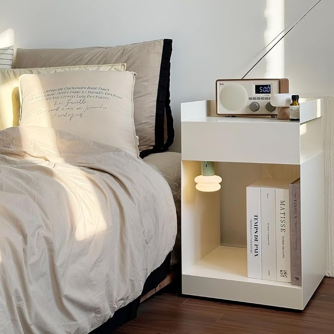 Book Shape Decorative Cable Management Box - Expandable Cable Organizer Box with Magnetic Closure for Home & Office (William Morris, Standard)