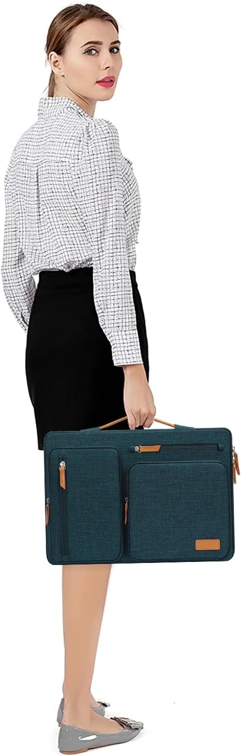 MOSISO 360 Protective Laptop Case 13 inch, 13 inch Laptop Sleeve Compatible with MacBook Air M5 M4 M3 M2 M1 2026-2018/Neo/Pro M2 M1, Side Open Carrying Case with 4 Zipper Pockets&Handle, Teal Green