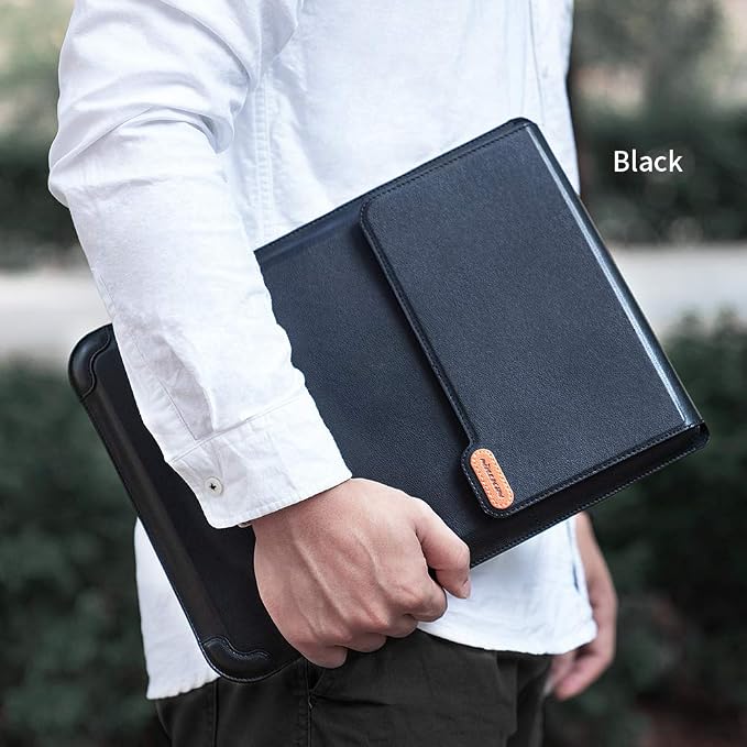 Nillkin Laptop Sleeve 15.6 inch (3-in-1), MacBook Sleeve with Adjustable Stand & Mouse Pad, 2 Stand Modes, 15 inch Laptop Case, Slim MacBook Accessories for Samsung/Surface/Chromebook 13-15.6'', Black