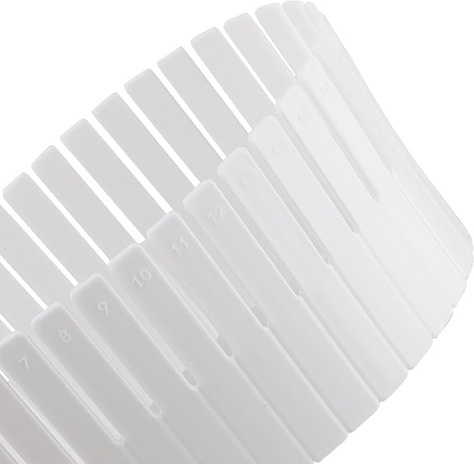 JOIKIT 64 Pack White Plastic DIY Grid Drawer Dividers, Adjustable Drawer Divider Organizer, Household Storage Makeup Socks Underwear Organizer