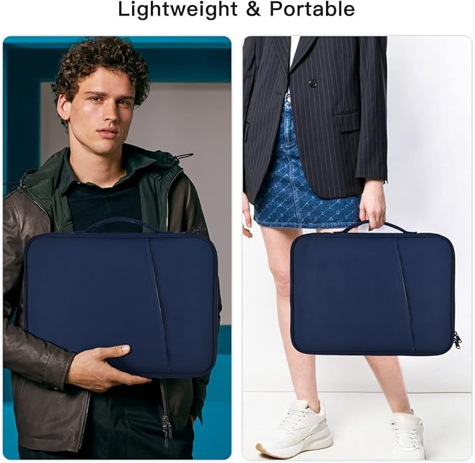 9-11 Inch Tablet Sleeve Bag for iPad Pro 11 M5 M4/Air 11 M2 M3 M4,Samsung Galaxy Tab A9+ S11 S9/S8 Ultra 11"/A8/S7/A7/S6 Lite 10.4"/S5e,iPad Air 5 4 10.9"/Air 2 9.7"/iPad 9 8 10.2" Pouches Case-Blue