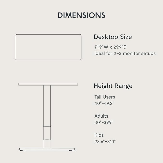 FLEXISPOT E6 Bamboo 3-Stage Dual Motor Electric Standing Desk 72 x 30 Sit Stand Up Desk, Holds 220 lbs, Adjustable Height w/Memory Presets, Solid Walnut Bamboo Desktop & Black Frame, Ships in 2 Boxes