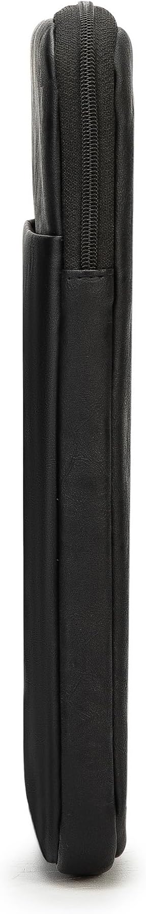 Kinmac 360° Protective Vertical Laptop Sleeve Case Cover Bag (Black PU, 15.6 inch-16 inch)