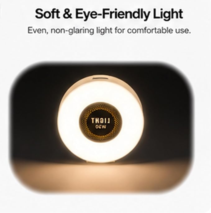 Selfie Light, Phone Light with 3 Lighting Mode, Portable Phone Ring Light for Makeup, Tiktok, Live Stream, Rechargeable Clip Video Light for iPad/Camera/Laptop (White)