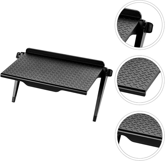 Multifunctional Desktop Storage Rack and Computer Screen Elevated Shelf, Plastic Monitor Stand with Tv Top Shelf for Home Office Organization and Workspace Accessories