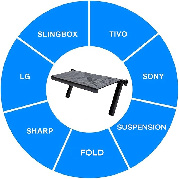 Floating Shelves for Wall Under TV Shelf for Wall Mounted TV Top Shelf TV Shelf for Cable Box Shelf for Wall Mounted TV and DVD